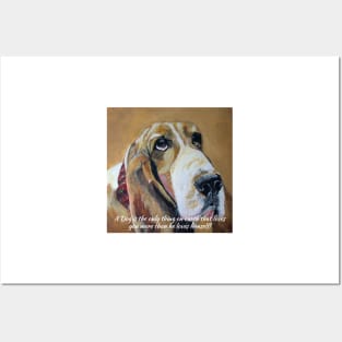 Hound Dog with Words of Wisdom Posters and Art